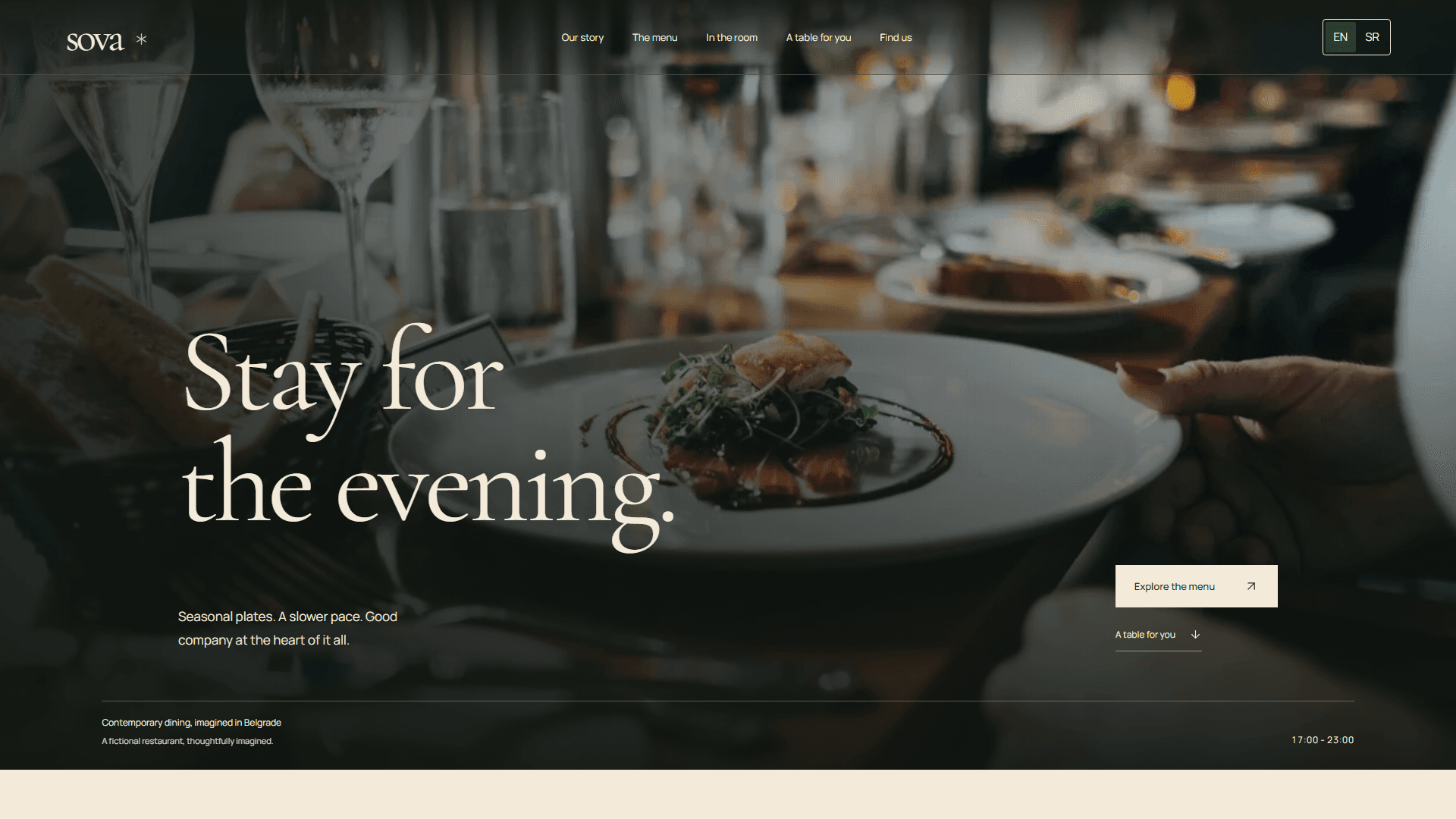 Sova interactive website preview
